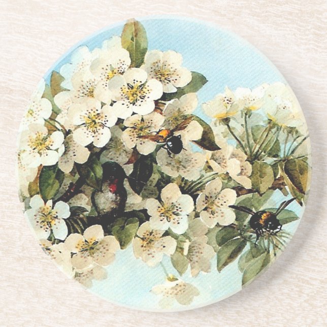 Porta-copos Vintage Apple Blossoms (Frente)