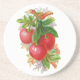 Porta-copos Vintage Cherries