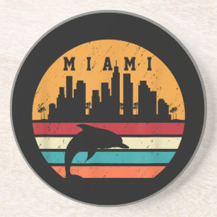 Porta-copos Vintage Miami Dolphin Silhouette Souvenir Dolp, 80