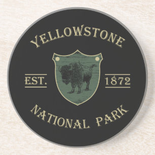Porta-copos Vintage Parque Nacional de Yellowstone