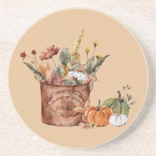 Porta-copos Vintage Queda Autumn Disposição Floral & Bompkin