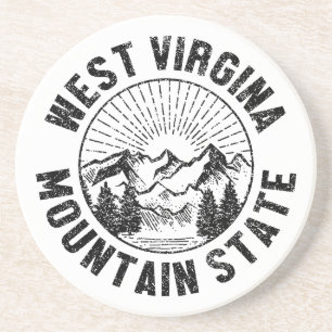 Porta-copos Vintage West Virginia