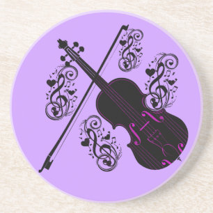 Porta-copos Violino, love_ de balanço