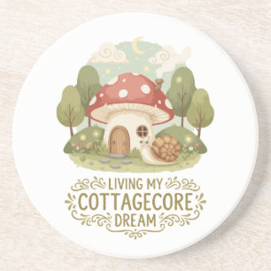 Porta-copos Vivendo meu Sonho Cottagecore Cogumelo Fofo e Ca