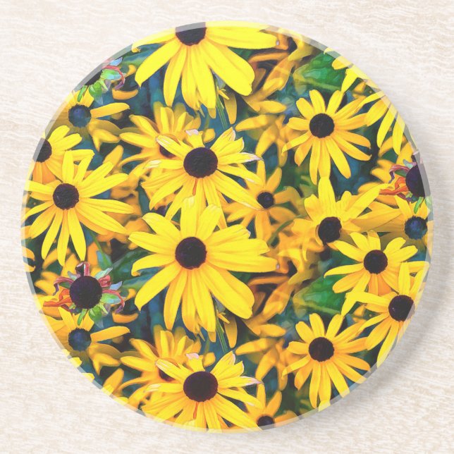Porta-copos Vivid Black Eyed Susan Rudbeckia Melange (Frente)
