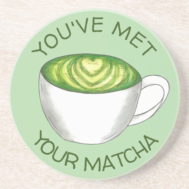 Porta-copos Você encontrou seu jogo Matcha Green Tea Latte Lov (Frente)