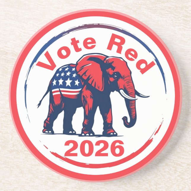 Porta-copos Votação Vermelho 2026 (Frente)