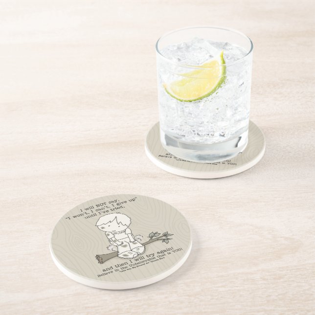 Porta-copos Vou Tentar Novamente (Lateral)