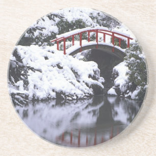 Porta-copos WA, Seattle, Ponte da lua e lago após o inverno 2