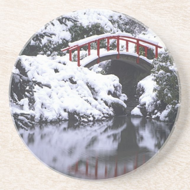Porta-copos WA, Seattle, Ponte da lua e lago após o inverno 2 (Frente)
