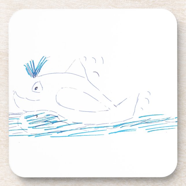 Porta copos Wally Whale Cork (Frente)