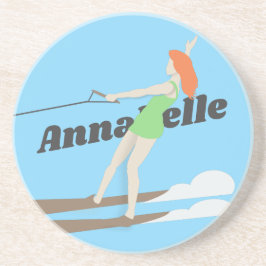 Porta-copos Waterski, estilo Vintage