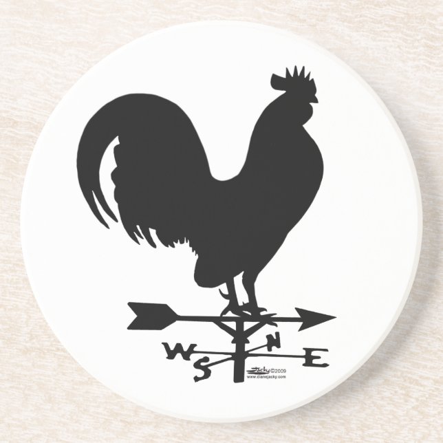 Porta-copos Weathervane Rooster (Frente)