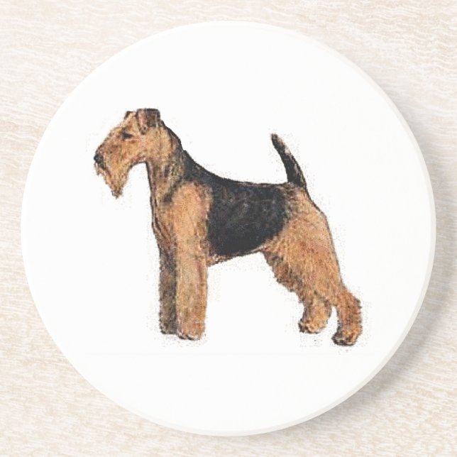 Porta copos Welsh Terrier Sandstone (Frente)