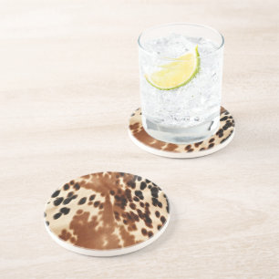 Porta-copos Western Brown Cowhide