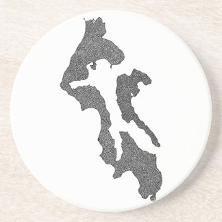 Porta-copos Whidbey Island Island County Map Design