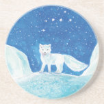 Porta-copos White Arctic Fox (Vulpes lagopus) Illustration<br><div class="desc">Arctic fox (Vulpes lagopus) is a small fox native to the arctic regions - Picture book illustration for a book 'The land of the snowman' written and illustrated by Julia Doria.</div>