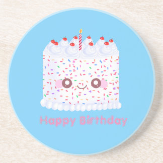 Porta-copos White Frosting Sprinkle Birthday Cake
