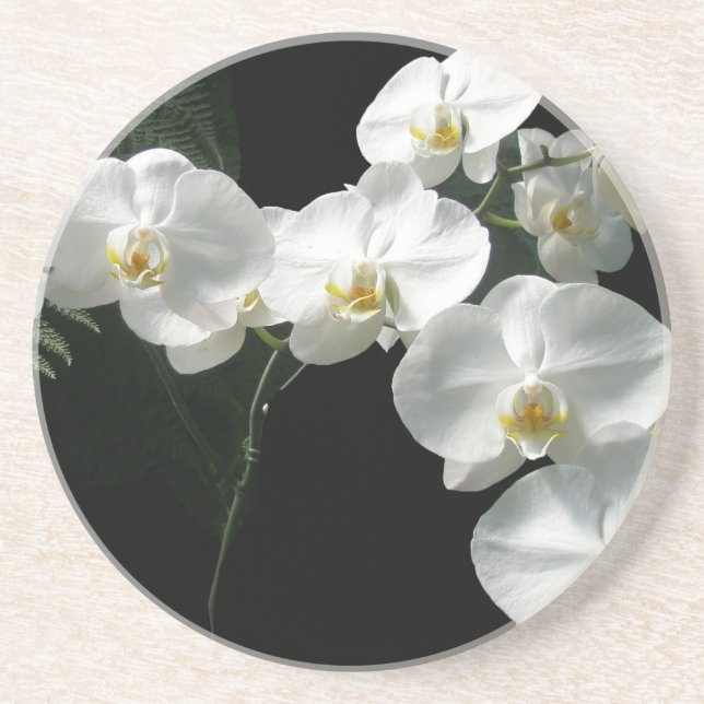Porta copos White Orchids (Frente)