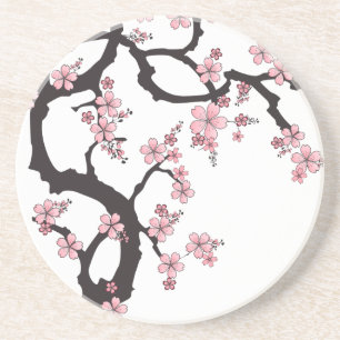 Porta-copos White Sakura - Design japonês