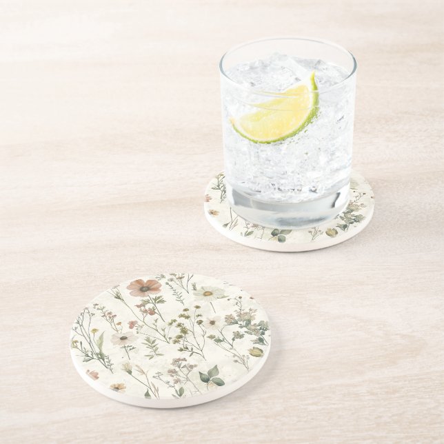 Porta-copos Wildflower Meadow Sandstone (Lateral)