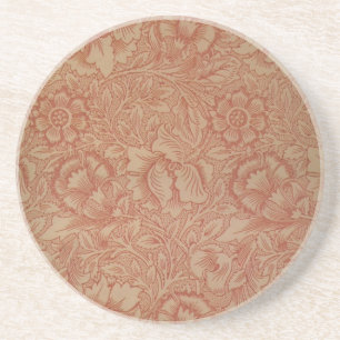 Porta-copos William Morris Pink Poppy Flower Pattern