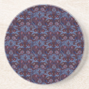 Porta-copos William Morris Vintage - Bordados Florais Têxteis
