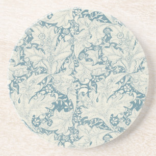 Porta-copos William Morris Wallflower Blue damask