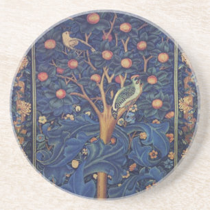 Porta-copos William Morris Woodpecker Tapeçaria Artes e Artesa