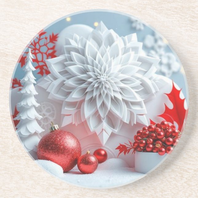 Porta-copos Winter Blossom Composition (Frente)