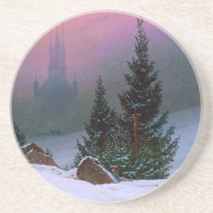 Porta-copos Winter Landscape Caspar David Friedrich