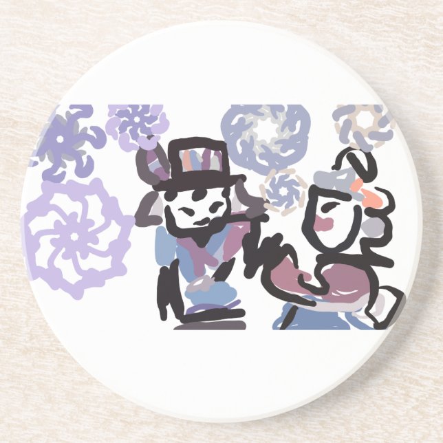 Porta-copos Winterland love (Frente)