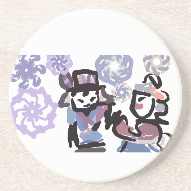 Porta-copos Winterland love (Frente)