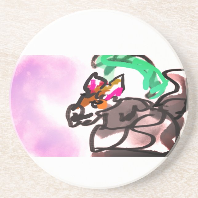 Porta-copos Wolf run in autumn (Frente)