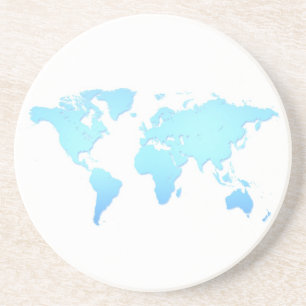 Porta-copos World Map