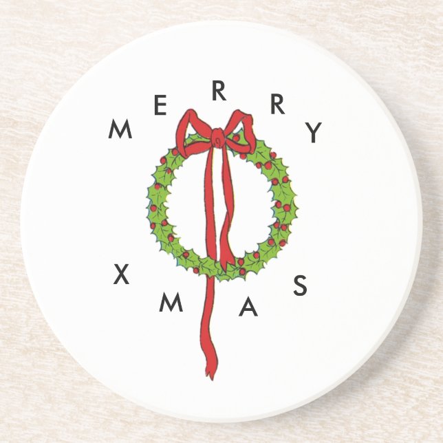 Porta copos Wreath Natal (Frente)