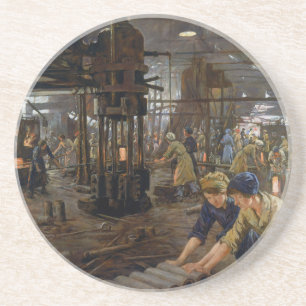 Porta-copos WW1 1918 Mulheres Trabalhando em Munições uma Fábr