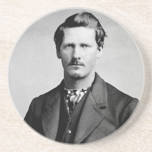 Porta-copos Wyatt Earp Xerife & Pistoleiro Velho Oeste (Frente)