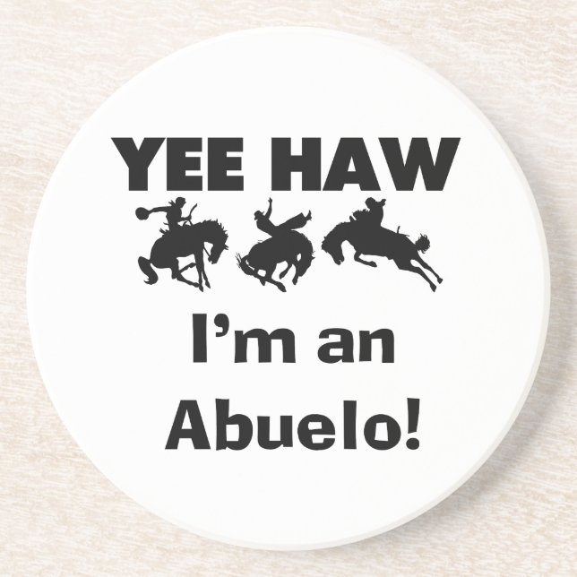 Porta-copos Yee Haw, sou um Abuelo T-shirts e presentes (Frente)