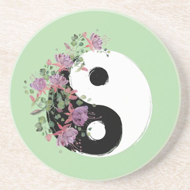 Porta-copos Yin Yang Drink Sandstone Coasters (Frente)