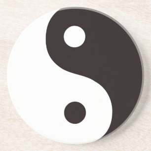 Porta-copos Yin-Yang-Preto/branco
