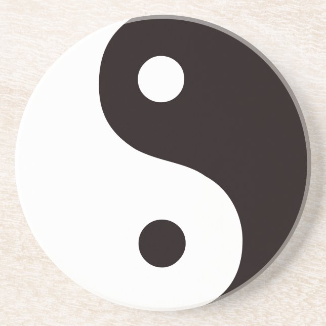Porta-copos Yin-Yang-Preto/branco (Frente)
