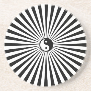 Porta-copos Yin-Yang Sun Roda-Preto/branco