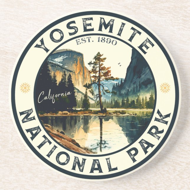 Porta-copos Yosemite California Mountain Vintcolor (Frente)