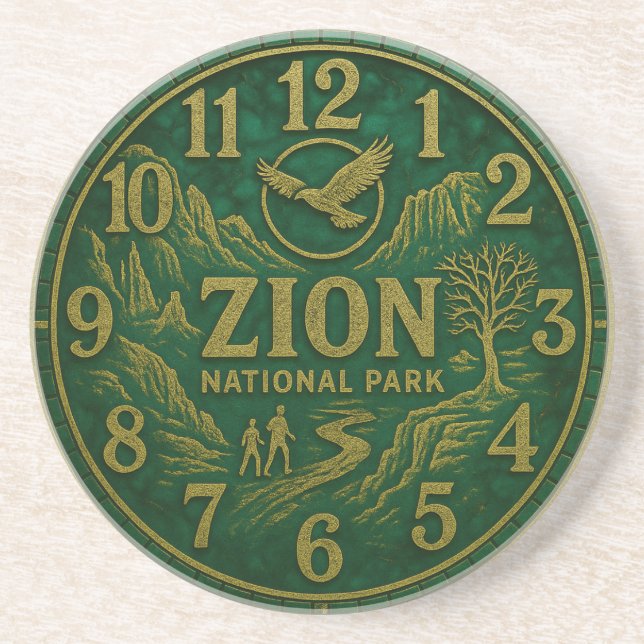 Porta-copos Zion National Park Canyon Hiking and Eagle Art (Frente)