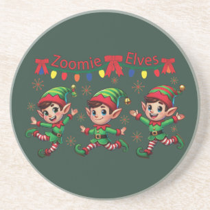 Porta-copos Zoomie Elves Natal