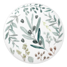 Porta da folha do eucalipto/botão da gaveta