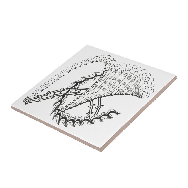 Porta de Abstrato de roda de galinha (Lateral)