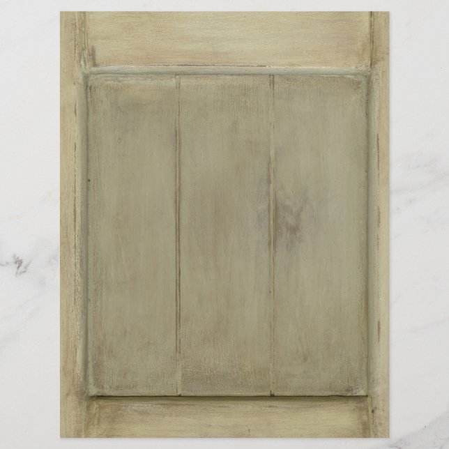 Porta de Madeira Pintada Rústica (Frente)