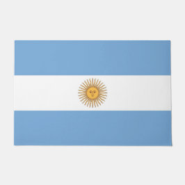 Porta de tapete com bandeira da Argentina
